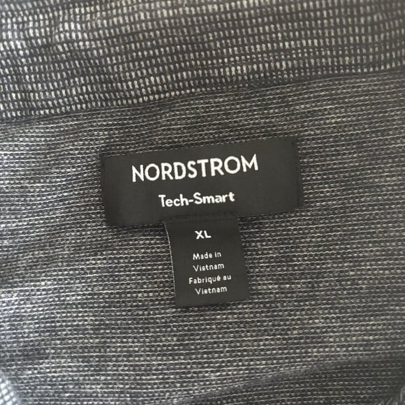 Nordstrom Men's Tech Smart Polo Shirt Size XL Textured Minimalist Office Preppy - Picture 3 of 11
